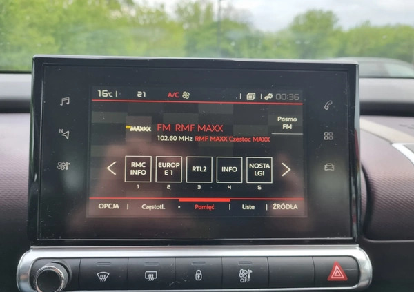 Citroen C4 Cactus cena 45800 przebieg: 154000, rok produkcji 2018 z Częstochowa małe 497